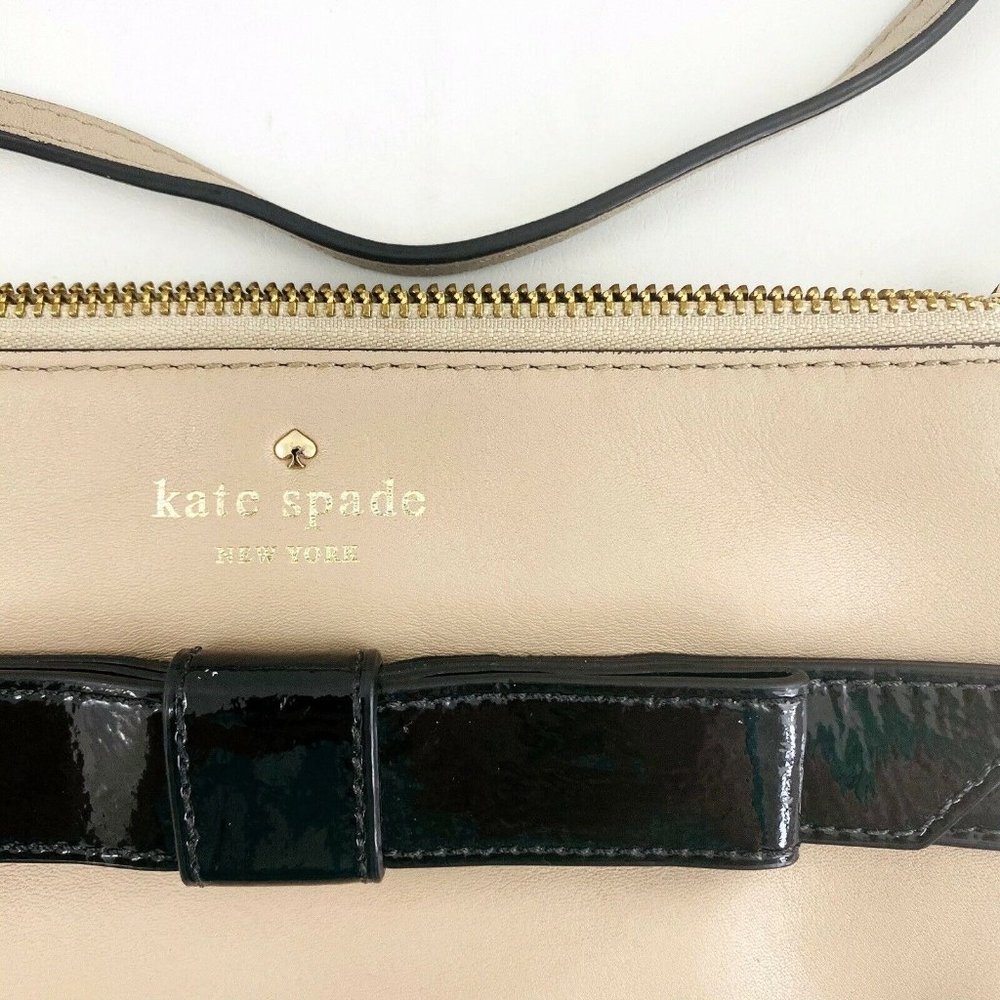 Kate Spade Janelle Small Crossbody Bag Nude Black - Picture 2 of 10